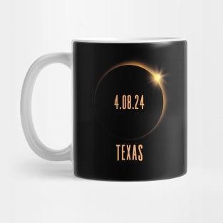 North America Total Solar Eclipse 2024 Texas USA Mug
